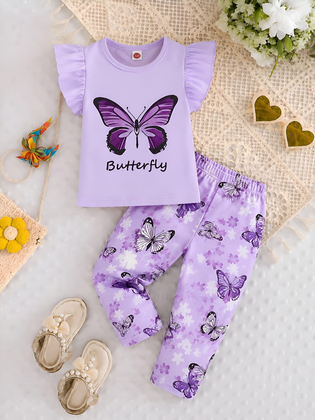 Baby Long Cotton T-shirt & Long Pant 2