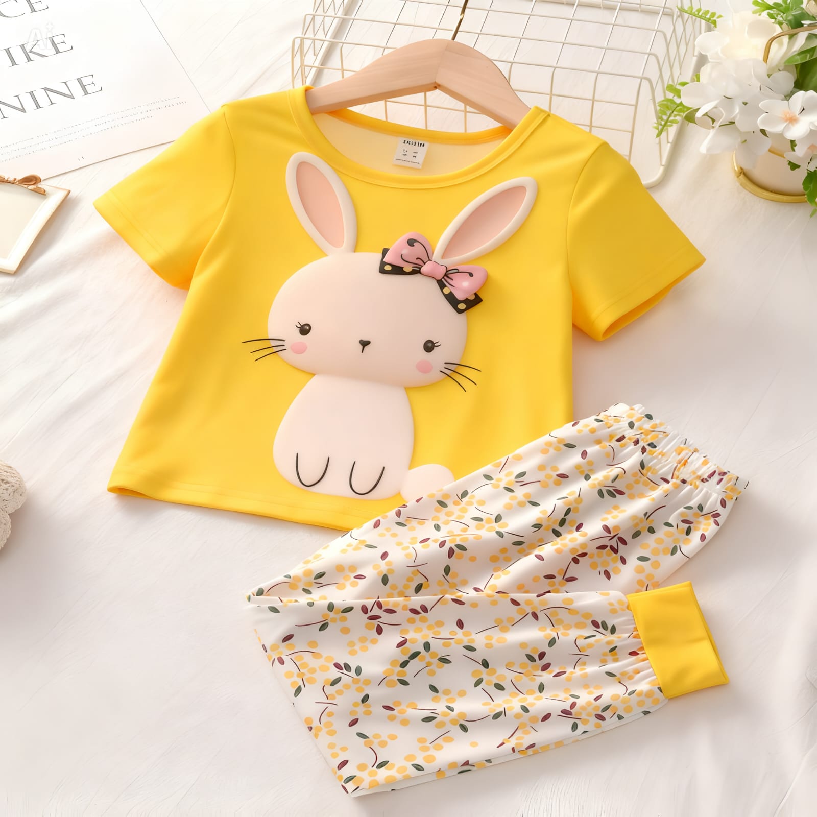 Baby Butterfly Cotton T Shirt & Pant 4